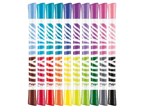 Viltstift Maped Color'Peps Duo Colors set à 10 stuks assorti
