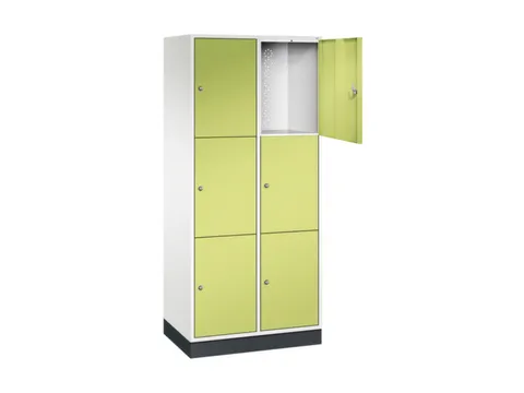 grootvolume-lockersysteem,HxBxD 1950x820x500mm,2x3vakken,cil.-slot