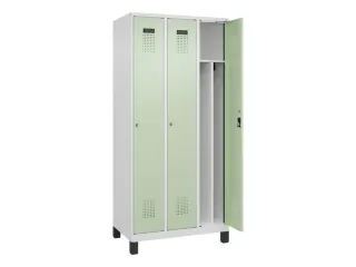locker voor scheiding van kleding,HxBxD 1950x900x500mm,3vak - 1