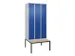 locker voor scheiding van kleding,HxBxD 2120x900x815mm,3vak
