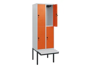 Dubbeldekse dekenkist,HxBxD 1950x600x815mm,2x2vak.,vak B 300mm - 2