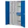 Uitschuifkast 1950x1000x600mm 2uitsch.wanden 3legborden 2laden Ral5010
