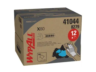 Poetsdoek WypAll X80 PowerClean 426x281mm wit dispenserdoos - 1