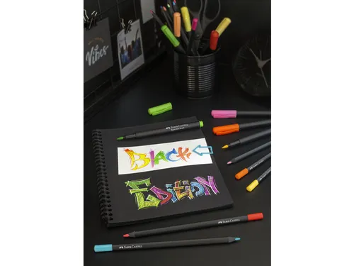 Brushpen Faber-Castell Black Edition 20 stuks in karton etui