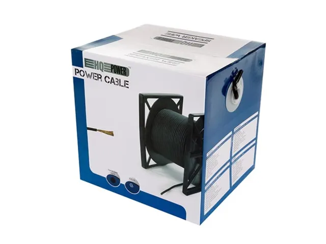 Voedingskabel - Transparant Zwart - 100m