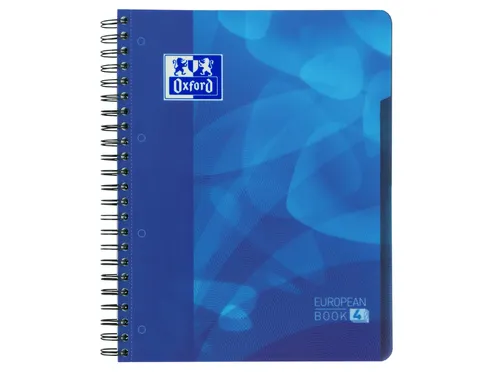 Projectboek Oxford Scribzee A4+ 4r Lijn 120vel Blauw