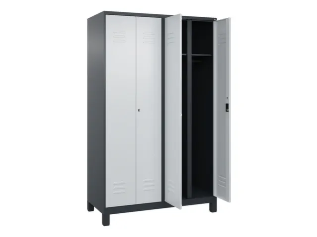 locker voor scheiding van kleding,HxBxD 1950x1200x500mm,4vak