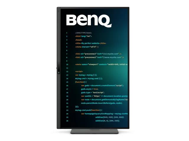 BenQ RD270Q 27 inch WQHD programmeermonitor 144 Hz met USB-C