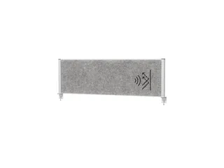 MAULconnecto scheidingsysteem 160x50cm Donkergrijs Frame Zilver - 1