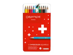 Kleurpotloden Caran D'ache Swisscolor Aquarel 12stuks Assorti