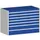 ladekast,HxBxD 900x1300x650mm,7lade(n),lade voor normale belastingen