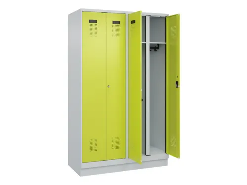 locker voor scheiding van kleding,HxBxD 1950x1200x500mm,4vak