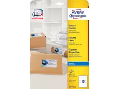 Inkjet etiket Avery J8173-25 99.1x57mm Wit 250 stuks