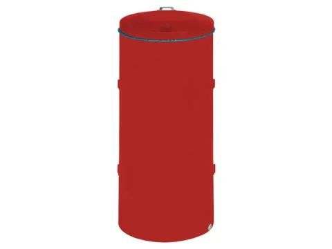 Afvalverzamelaar Staalplaat 120 Liter Brandveilig Verzinkt Ral3000