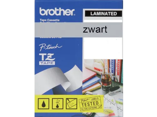 Labeltape Brother P-touch TZe-M951 metallic 24mm zwart op zilver