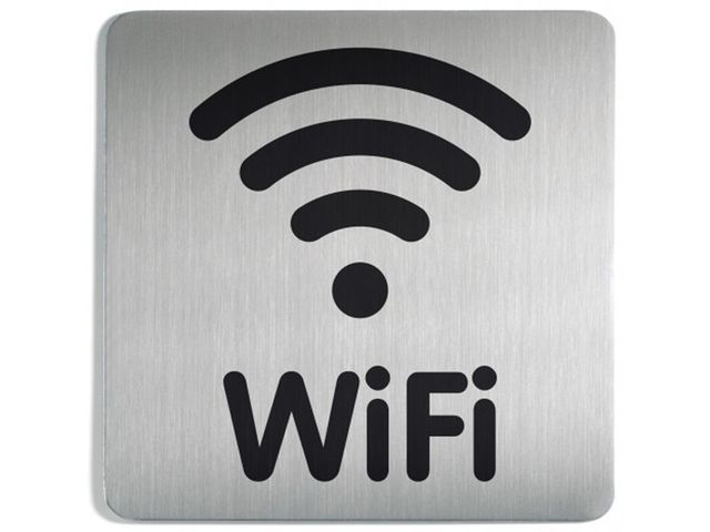Infobord pictogram Durable 4786 vierkant wifi 150mm | DeurbordShop.be