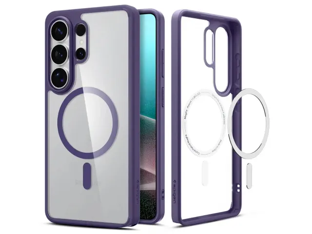 Spigen Galaxy S26 Ultra Hoes Hybrid Transparant Paars