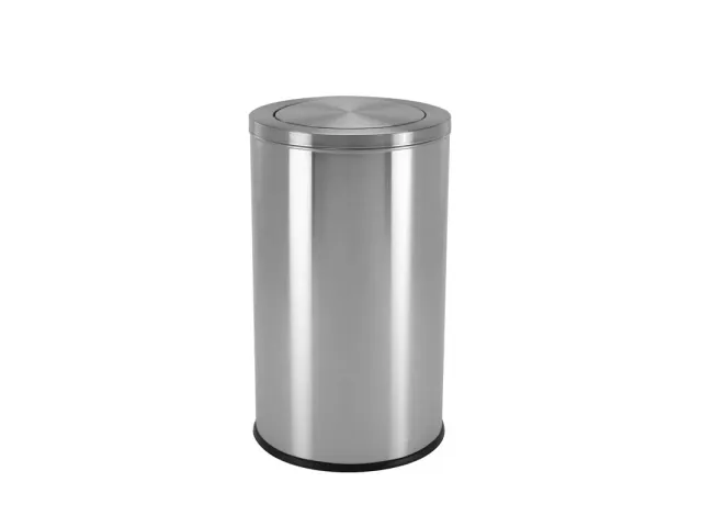 Poubelle V-Part Marlow Top Swing Bin 78 litres acier inoxydable mat