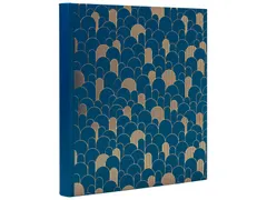 Fotoalbum Exacompta 29x32cm 60 zwarte pagina's Néo Déco blauw