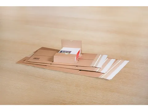 Wikkelverpakking Raadhuis A4 300x220x80mm bruin