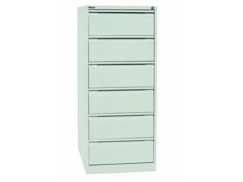 fichekast,HxBxD 1321x568x622mm,twee banen,6lade(n),romp wit,front wit