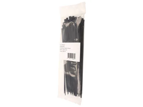 Kabelbinders IEZZY nylon 4.8x300mm D 81mm zwart 100 stuks