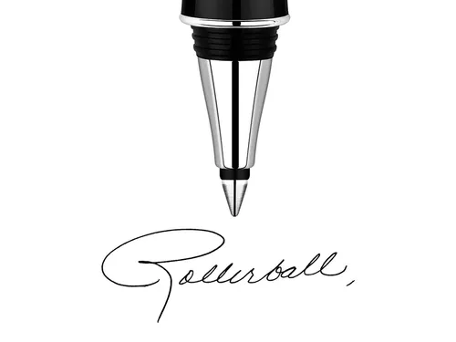 Rollerpenvulling Parker Quink medium zwart blister à 2 stuks