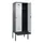 locker met bank,HxBxD 2120x800x815mm,2vak,vak B 400mm,draaigrendel