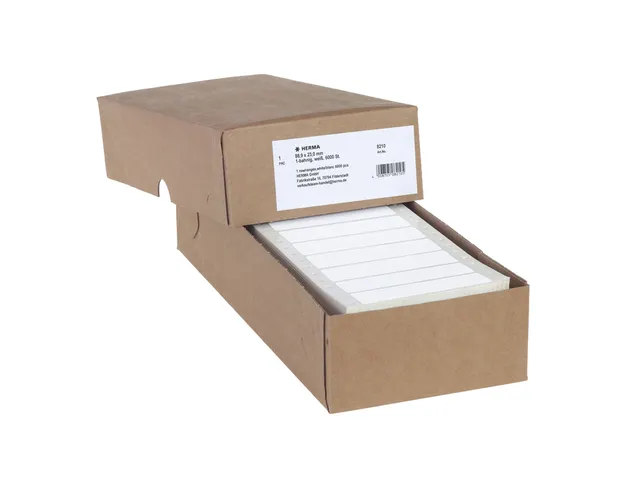 Etiket Herma 8210 88.9x23mm Pinfeed 1-baans Wit 6000 stuks