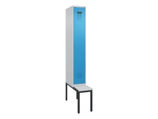 locker met bank,HxBxD 2120x300x815mm,1vak,vak B 300mm,cilinderslot - 2