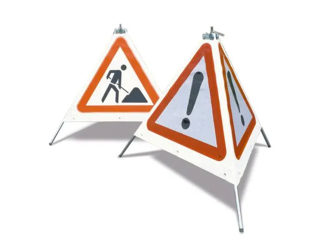 Waarschuwingsbord Bouwplaats Vouwbaar H 700Mm Reflecterend