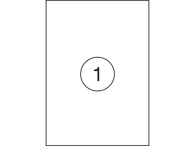 Office Products Etiket 210x297mm Wit Rechte Hoek 100 stuks