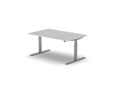Elektrisch ihv bureau,HxBxD 650-1310x1600x1000mm,blad wit