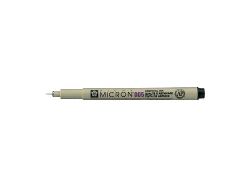 Fineliner Sakura pigma micron 005 zwart 0.2mm