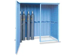 Gasflessendepot 2055x1125x1050mm 8 Gasflessen 1-vleugelige Deur