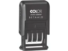 Tampon dateur avec texte Colop Printer Mini S 160/L Betaald noir