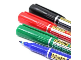 Pentel NF450-C Permanente marker Extra Fijne punt 1,2mm Blauw - 4