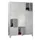 lockerkast,RAL 7035,HxBxD 1850x1200x500mm,3x4vakken,vak B 400mm