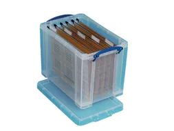 Hangmappenkoffer Opbergdoos 19 Liter Transparant