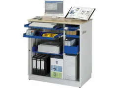 pc-kast,HxBxD 1100x1030x660mm,stopcontactdoos m. schakelaar