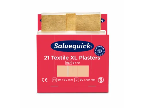 Salvequick Extra Grote Textielpleisters 21 Stuks