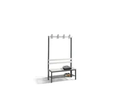 omkleedbank,HxLxD 1650x1000x400mm,PVC-lijst lichtgrijs,romp RAL7021