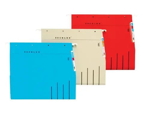 Hangmap Secolor lateraal voor legbord rood