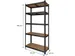 Rayonnage 5 tablettes 90x40x180cm SU175 max 875kg noir