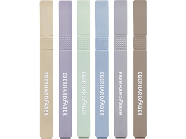Markeerstift Eberhard Faber natural 6st. vierkant in etui