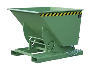 kiepbak,HxLxB 1070x1420x1190mm,0,75m³,draagverm. 1000kg,RAL6011 - 1
