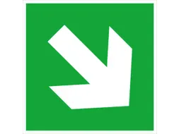 borden voor vluchtroutesignalering,Pijl,pijl omhoog/omlaag,sticker