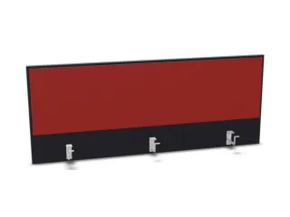 opzetpaneel bureau aanbouw achter B 1400mm CC-zwart BN4011-rood - 1