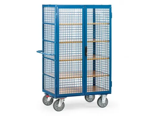 Kastwagen 750kg 5392 5 Etages Hout Laadvlak 1000x600mm Draadgaas