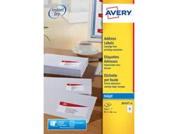 Etiket Avery J8163-10 99.1x38.1mm Inkjet Wit 140 Stuks